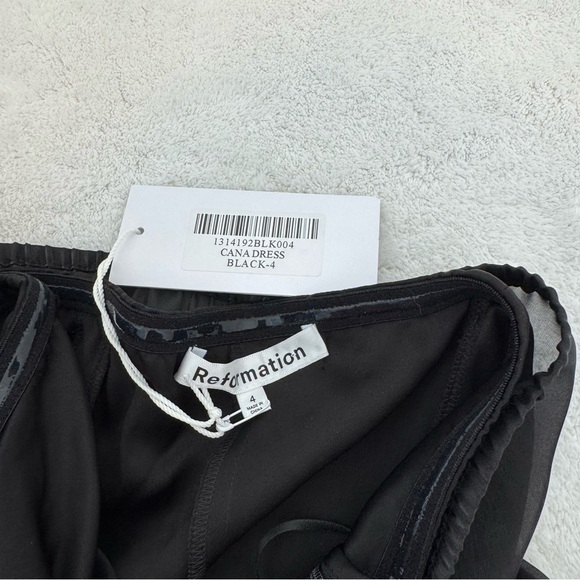 Reformation Dresses Cana Dress Black size 4 - Picture 10 of 16